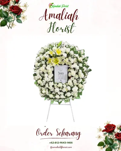 Krans Bunga Duka Cita di Tarakan